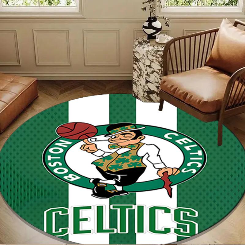 Boston-Celtics Logo Round mat, Anti-slip Circle Carpet Chair rug For livingroom,Bedroom, doormat home decor Gift Christmas Gifts
