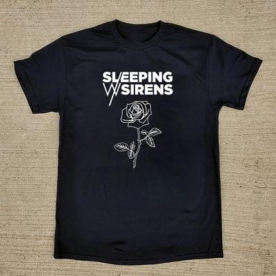 RARE! Sleeping With Sirens Logo Black Shirt FUll Size S-5XL Unisex TA959 Unisex T-Shirt