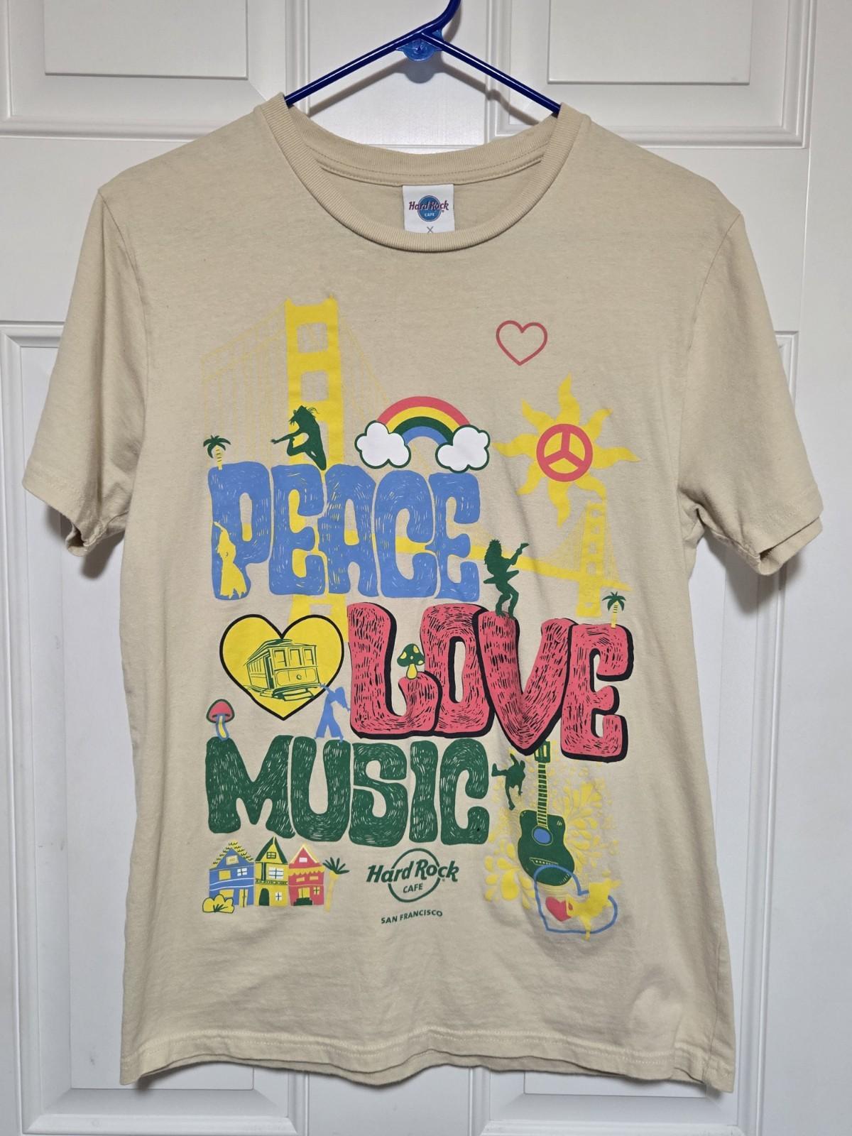 Hard Rock Cafe X Pacsun Medium Beige San Francisco Unisex T-Shirt XXL