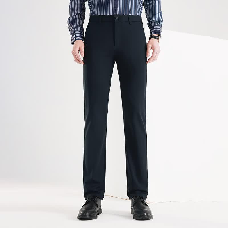 Men's Spring Summer Straight Leg Business Casual Pants