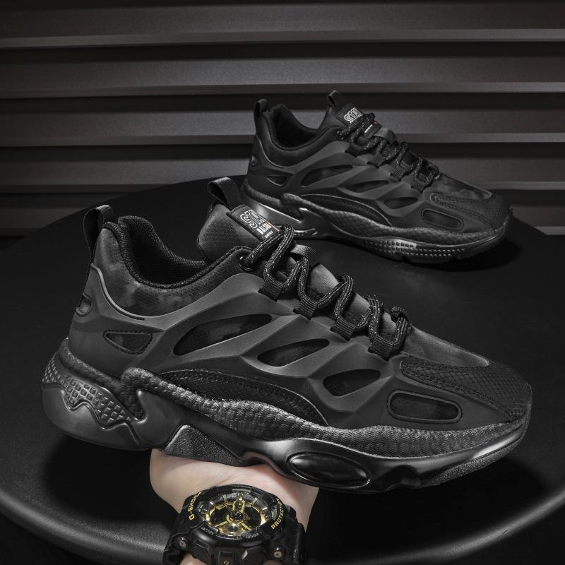 

МОДНАЯ ОБУВЬ, мужские дышащие спортивные кроссовки, спортивные кроссовки для бега, уличные женские теннисные кроссовки для тренажерного зала 39 чёрный