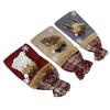 3Pcs Grid Pattern Linen Wine Bottle Cover Red Wine Champagne Bottle Bag Christmas Decoration