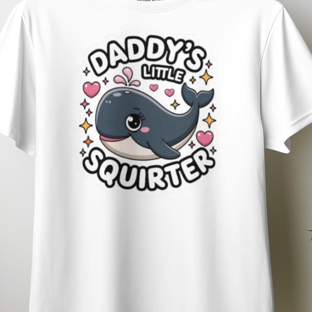 Daddy's Lil Squirter Shirt, Funny Whale T-Shirt, Dad Baby Gift, Dad Life Tee, Father's Day Gift, Funny Whale Shirt4