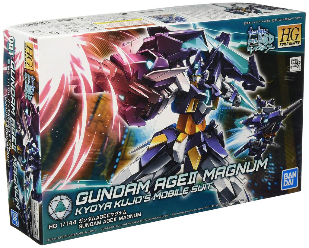HGBD Gundam Build Divers Gundam AGE II Magnum scale plastic model 1/144 color-coded