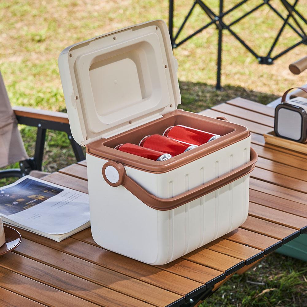 6L Insulated Ice Chest Multipurpose Portable Ice Bucket Outdoor Hard Cooler for Camping Picnic Beach Drink Beverage Fishing