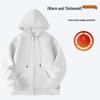 2025 Fleece-Lined Hoodie Jacket: Autumn/Winter Casual Sportswear