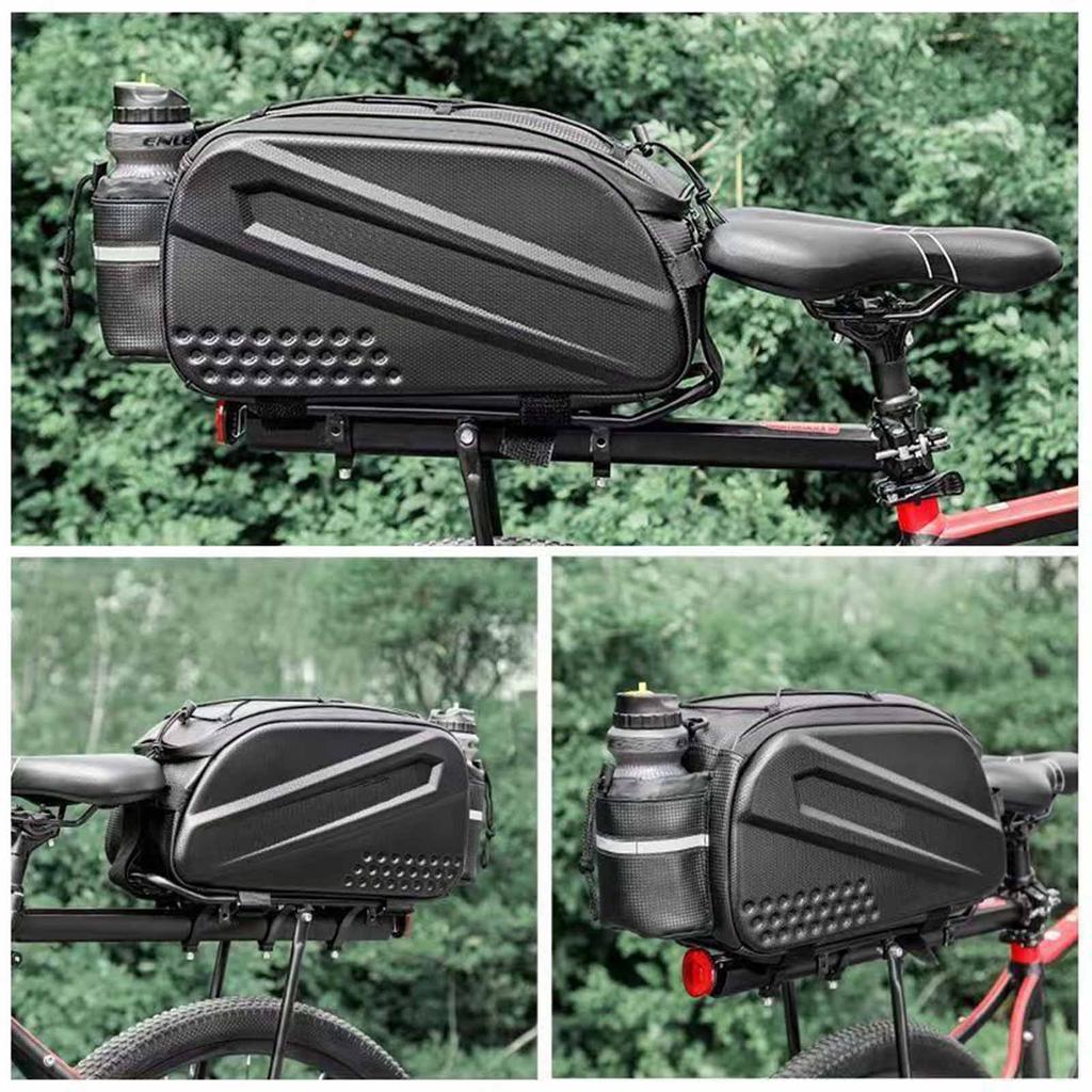 Hard Bike Trunk Bag – Large-Capacity Rear Rack Pack for Mountain & Road Bicycles, Front & Rear Seat Cycling Bag