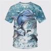 Vintage T Shirt Men/Woman Short Sleeve 3D Fish Print Top 2023 Oversized Clothes O Neck Casual Tee Male T-Shirt Streetwear
