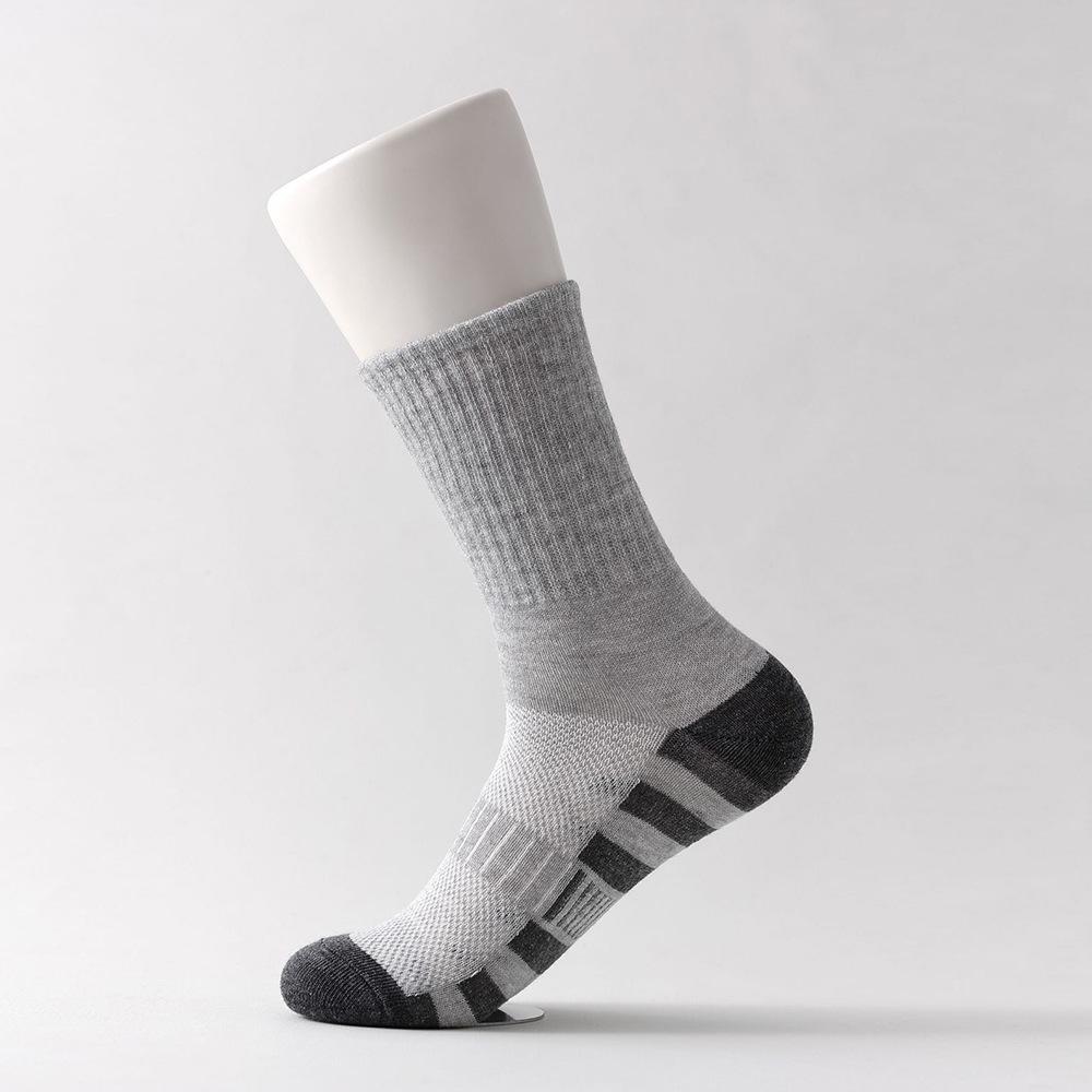 Men's Plus Size Color Block Mid-Calf and Over-the-Knee Sports Socks