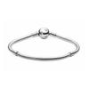 Pandora Disney Moment Series Sparkling Mickey Snake Bone Chain 925 Silver Cubic Zirconia Bracelet Same Style for Couples for Men and Women 590731CZ