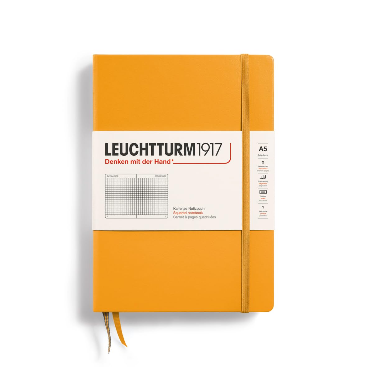 

Leuchtturm A5 Grid Rising Officially Imported Notebook, Sun, 363389,