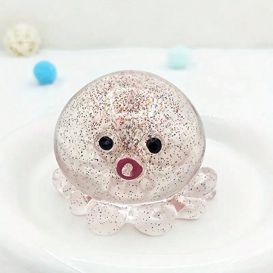 3 Stück Oktopus Squishy Stressabbau-Set Super Langsamer Rückprall , Niedliche Kreative Designs , Zufällige Zusammenstellung , Ideal für Partygeschenke
