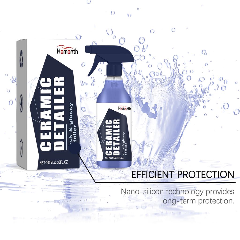 Car Ceramic Coating Spray Nano Polymer Sealant For Paint Protection Gloss Enhancement Water Spot Removal Detailing Accessories