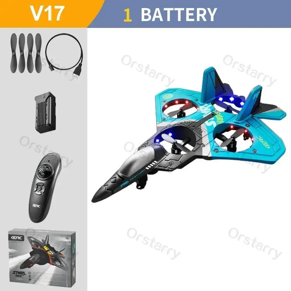 Drone V17 RC Remote Control Airplane 2.4G Remote Control Fighter Hobby Plane Glider Airplane EPP Foam Toys RC drone Kids Gift