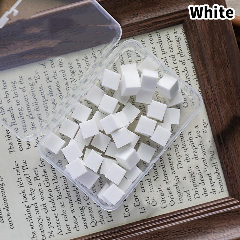 

50 Pcs/Box Nail Art Sponge Soft Sponges Macaron Color Nail Art Stamper Tools Manicure Diy Creative Nail Tools 4