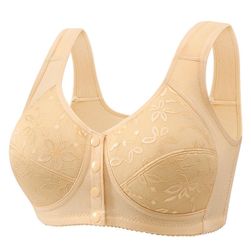Plus Size Wire-Free Front-Opening Uplift Bra for Women