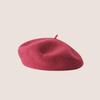Vintage Wool French Beret for Women Solid Fashion Simple Casual Beret Solid Classic Breathable Soft Comfortable Hat for Fall Winter