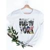 2024 Moda Anime T-shirt Kobiety Nowy Jork Graficzna T-shirt Harajuku Kawaii Kobieta T-shirty Krótki Rękaw Femme Topy Koszulki