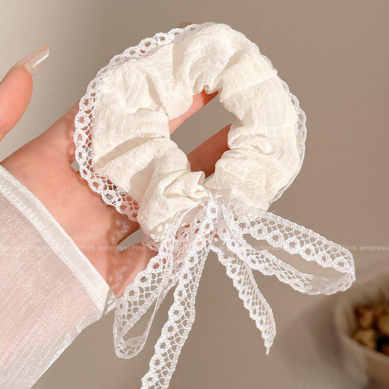Waldspitzen-Blumen-Haargummi & Haarband - Elegante Dutt- & Haarschmuck-Accessoires für Damen