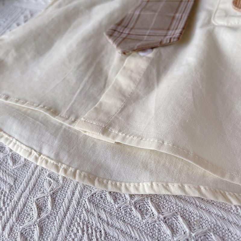 Boys' Summer Outfit Set Short Sleeved Baby Shirt College Two-piece Set Summer