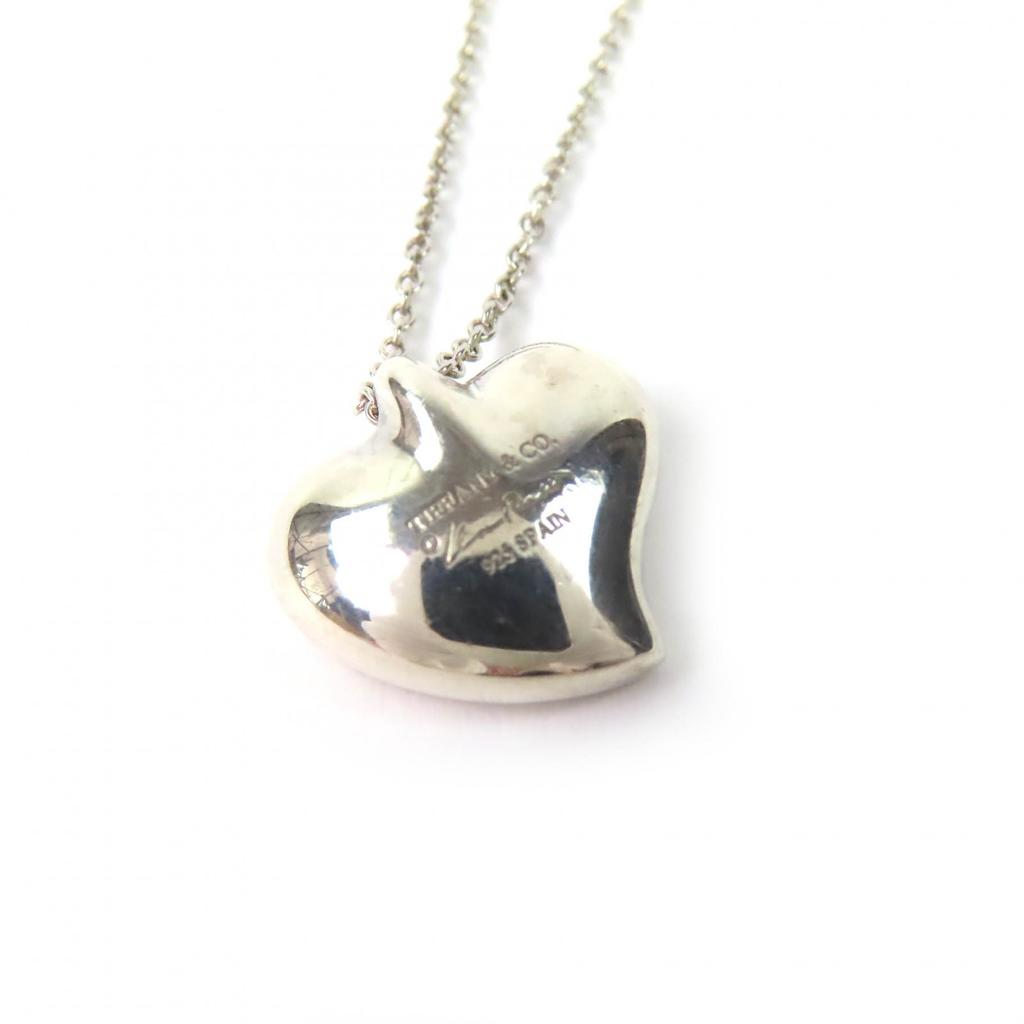 Excellent TIFFANY&Co. Necklace Curved Heart Necklace Silver 925 Women Used