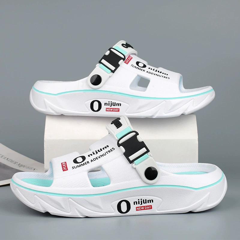 Summer Men's Slippers Outdoor Sandals Beach Comfortable Soft Slides Clogs Casual Garden Shoes New Men Women Indoor Home Slippers