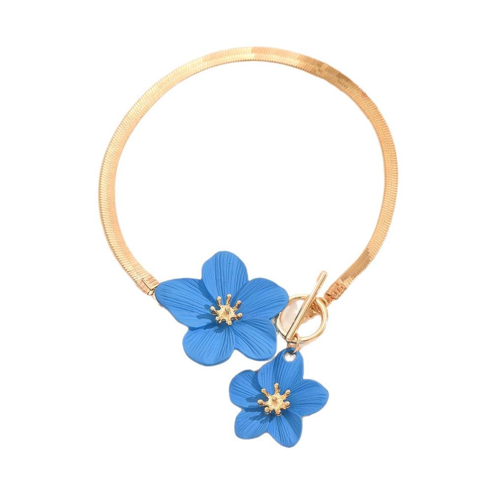 Cherry Blossom Anklets Women Girls Summer Beach Vacation Foot Accessories Gold Color Anklet Chain Leg Bracelets Wedding Gifts