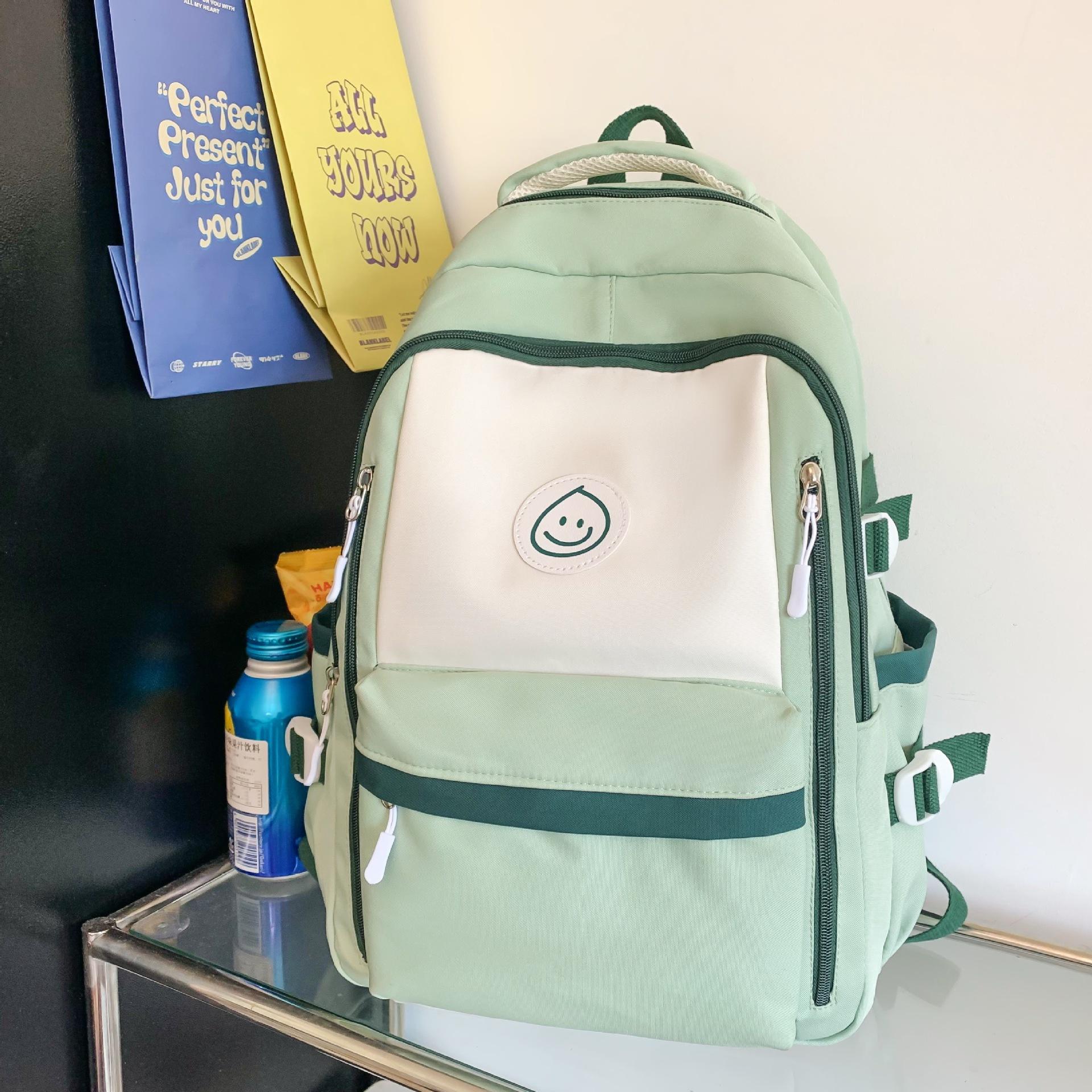 

Корейская версия рюкзака большой вместимости для учеников средней школы, простой рюкзак для отдыха, снижающий нагрузку для учеников средней школы