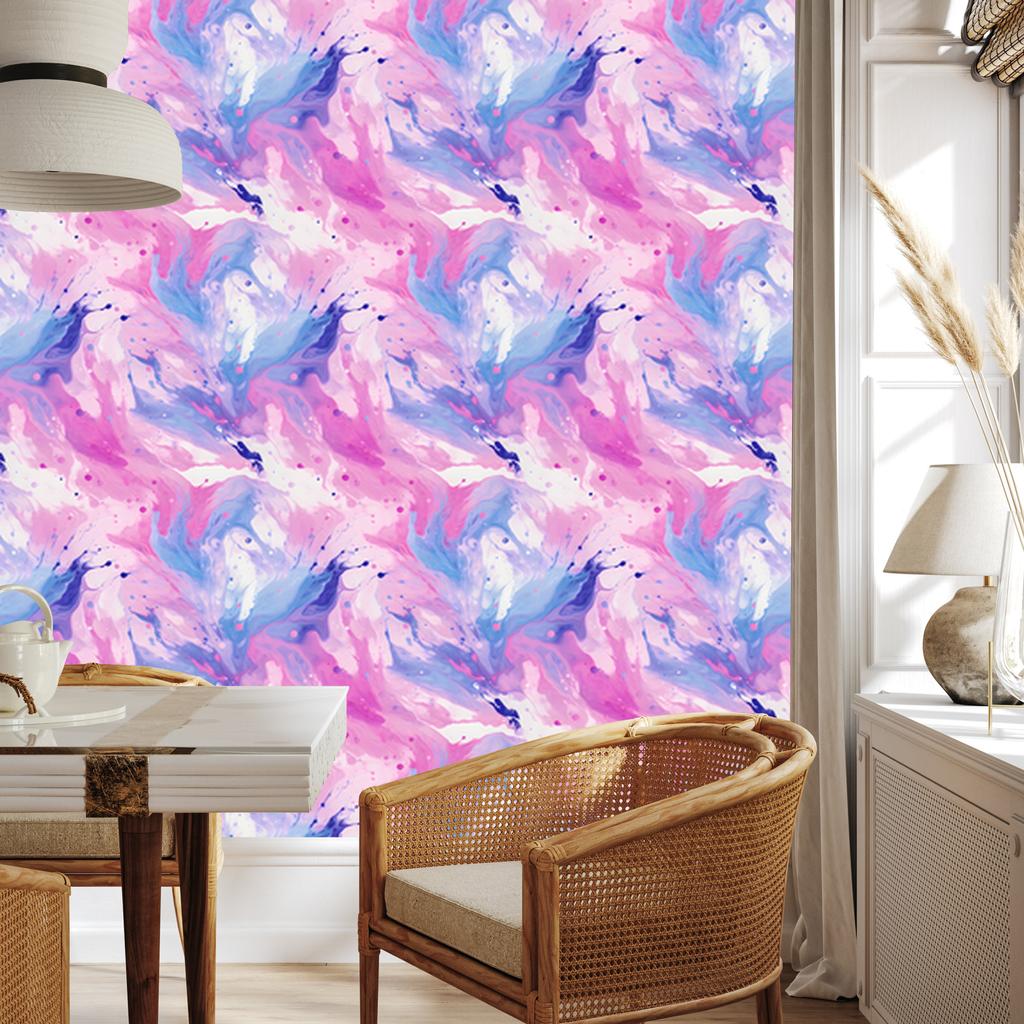 Pink Purple Ink Lavender and Powder Pink Wallpaper 50x1000