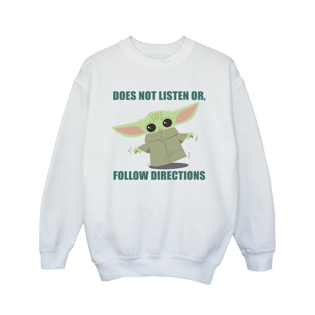 STAR WARS Girls The Mandalorian Grogu Does Not Listen Sweatshirt