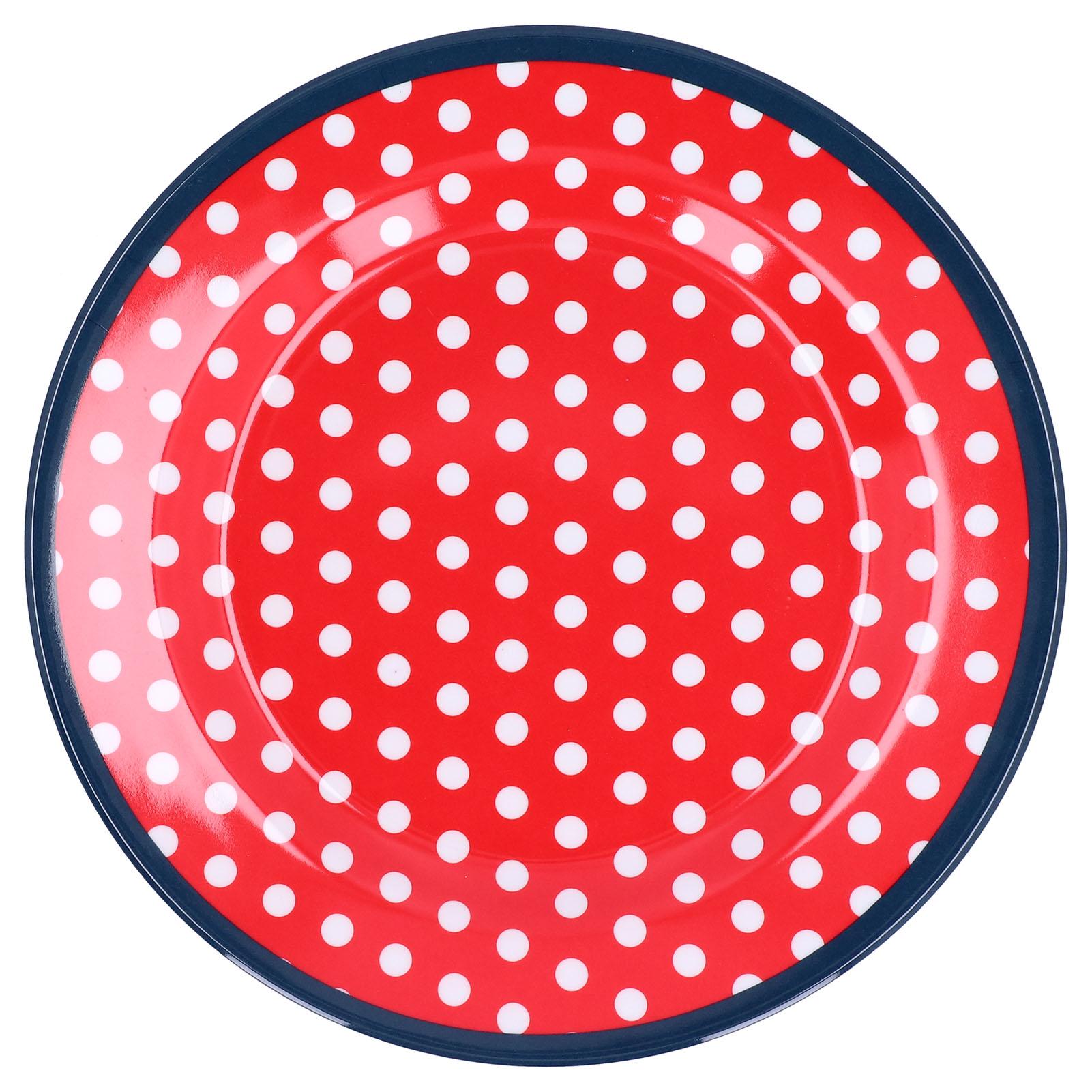 Outsideworld 9In Imitation Porcelain Dinner Plate Decorative Reusable Snack Plate Lightweight Tableware For Cakes Fruit