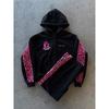 2026 Oversized Hooded Sweatshirt Set With Drawstring Waistband Streetwear Long Sleeve Pullover Women