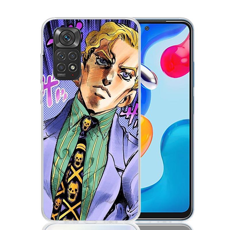 JoJo Kira Yoshikage Killer Queen Phone Case For Xiaomi Redmi Note 15 14 13 12S 12 Pro Plus 11S 11E 11 11T 10S 10 Art Soft Patter