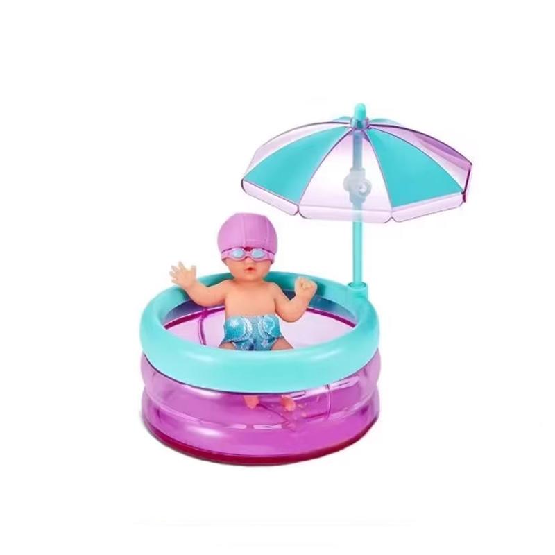 5 Surprise Small Baby Series 2 Silicone Baby Doll  Egg With Cradle Stethoscope Nursery Playset For Kids Toddlers