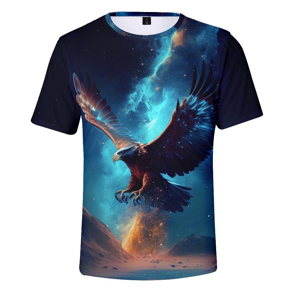 Cool Eagle Shirts Short Sleeve Tops Mens Costume