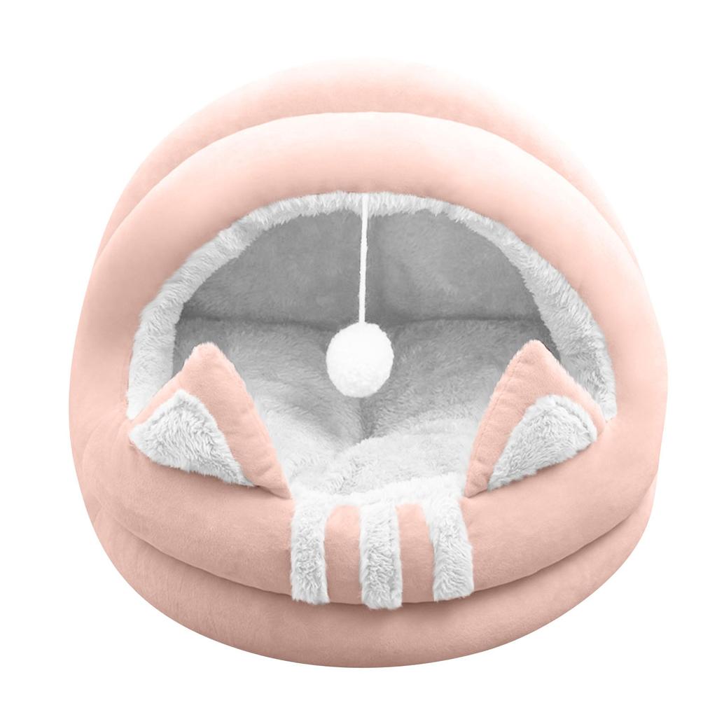 Łóżko Półzamknięte Łóżko Legowisko dla Psa Cztery Pory Roku Wygodne Pluszowe Legowisko dla Zwierząt Nie Można Rozebrać