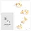 Electroplated Gold Ship Anchor Copper Metal Cufflinks Men's French Shirt