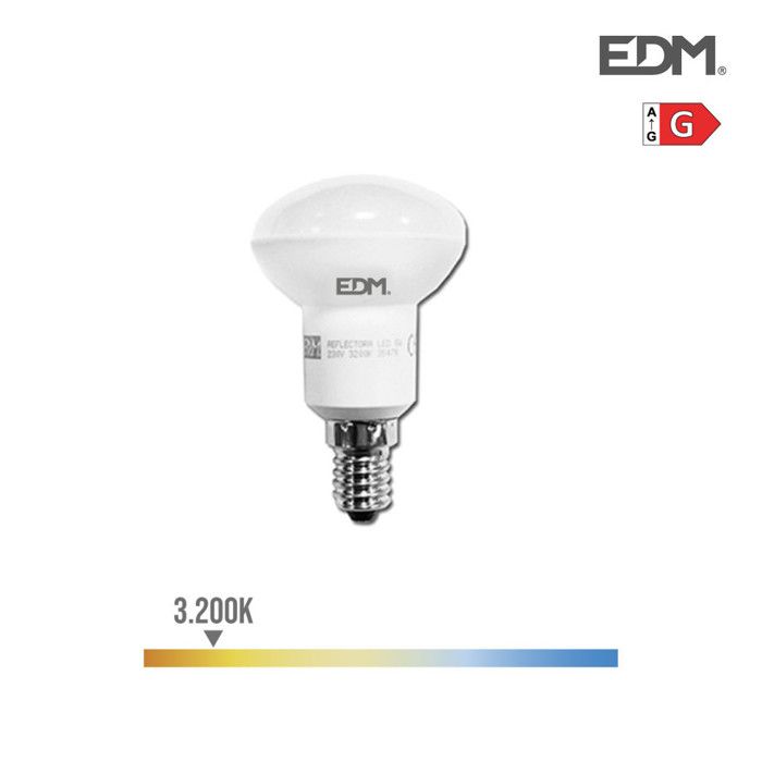 Ampoule À Réflecteur À LED R50 SMD 5W 350 Lumens E14 3200K Lumière Chaude EDM
