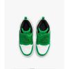 Jordan Air  1 Lucky Green BP Anti-Slip Shock Absorption High-Top Basketball Shoes Kids Sneakers White BQ7197-301