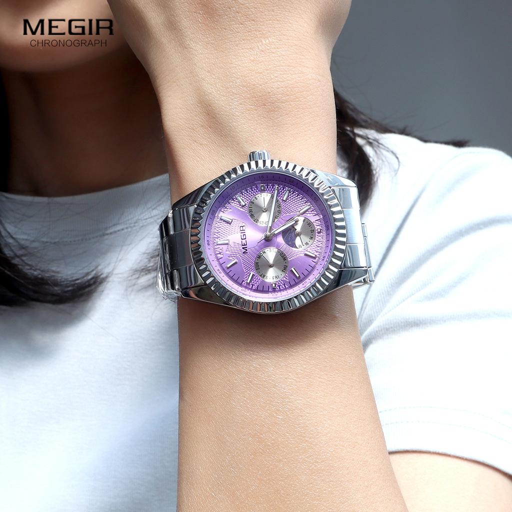 MEGIR Brand Mens Business Luminous Quartz Watch Classic Waterproof Calendar Creative Clock Male Personalized Wristwatch