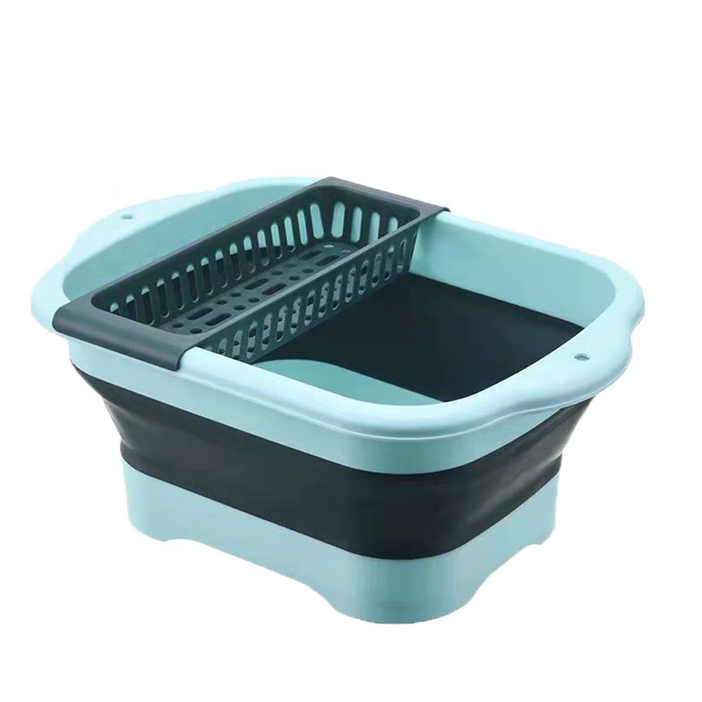 Kitchen Storage Tool Folding Basin Multifunctional Fruit Vegetable Washing Basket New Strainer