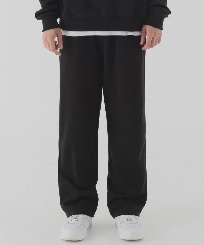 PIANER Essential Semi-Wide Sweatpants (Black)