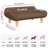 VidaXL Dog Bed, Pet Sofa with Wooden Frame, Basket for Puppies Indoor House, Brown 171948