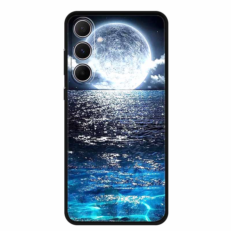 For Samsung Galaxy A55 5G Case Animals Soft Silicone TPU Phone Cases Back Cover For SamsungA55 Wolf Protector Cute Girl Shell