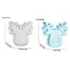 Silicone Mold for Christmas Deer Shaped Serving Platter Epoxy Jewelry Storage Dish Mould Party Decoration Supplies