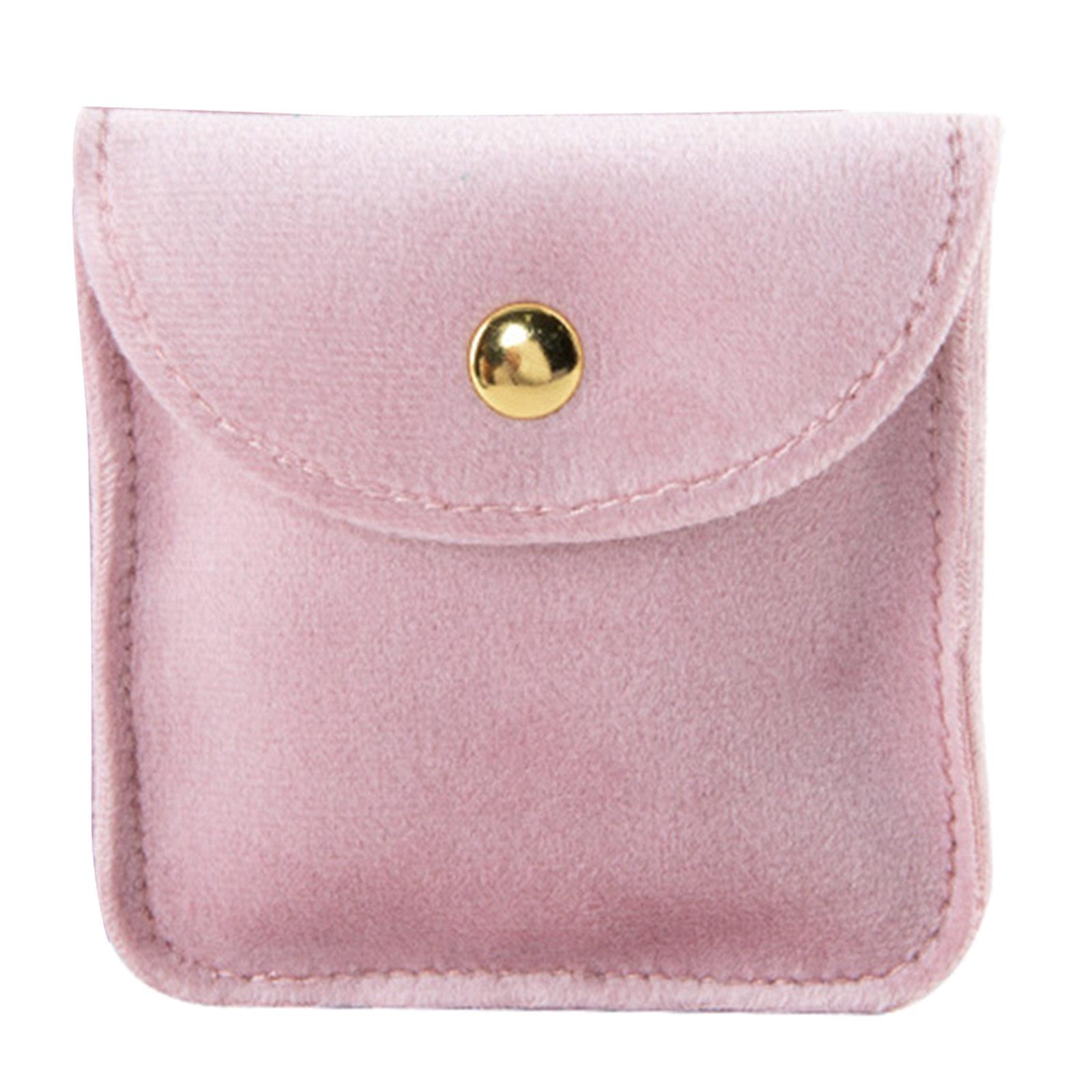 

Стильный фланелевый мешочек для хранения ювелирных изделий, современная сумка для упаковки ювелирных изделий, удобный контейнер для хранения для коллекционера ювелирных изделий 8 розовый