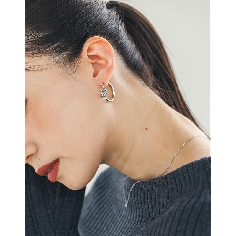 [mico.lor] stainless earrings (229) Yuwaki set of 2 ladies surgical stainless steel 316L Compatible with metal allergies golden