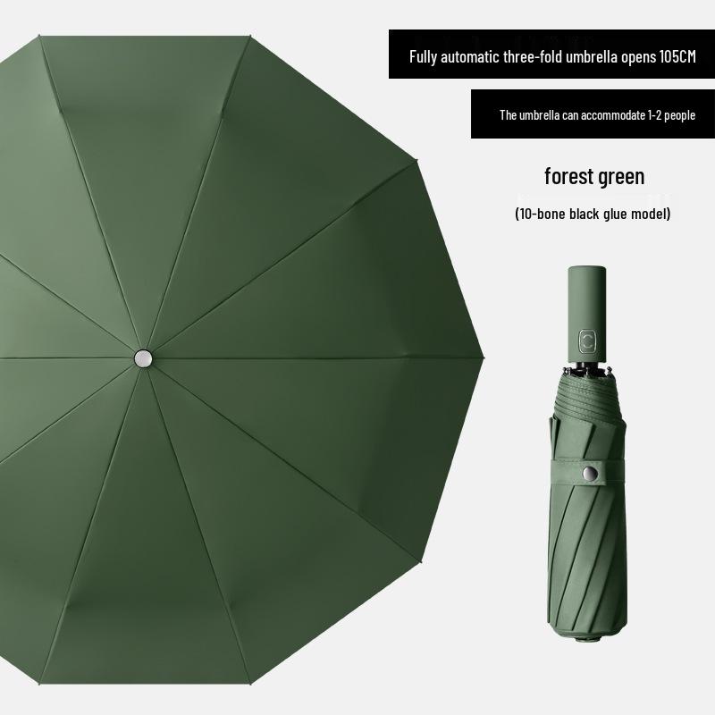 Extra Stort Automatiskt Fällbart Paraply: Sol- och regnskydd för män och kvinnor, Anpassningsbar reklam.