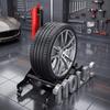 Heavy-Duty Wheel Detailing Stand 4 Casters 3-Way Rotating Rollers Tire Cleaning Rack for Ceramic Coating Tire Shine Use