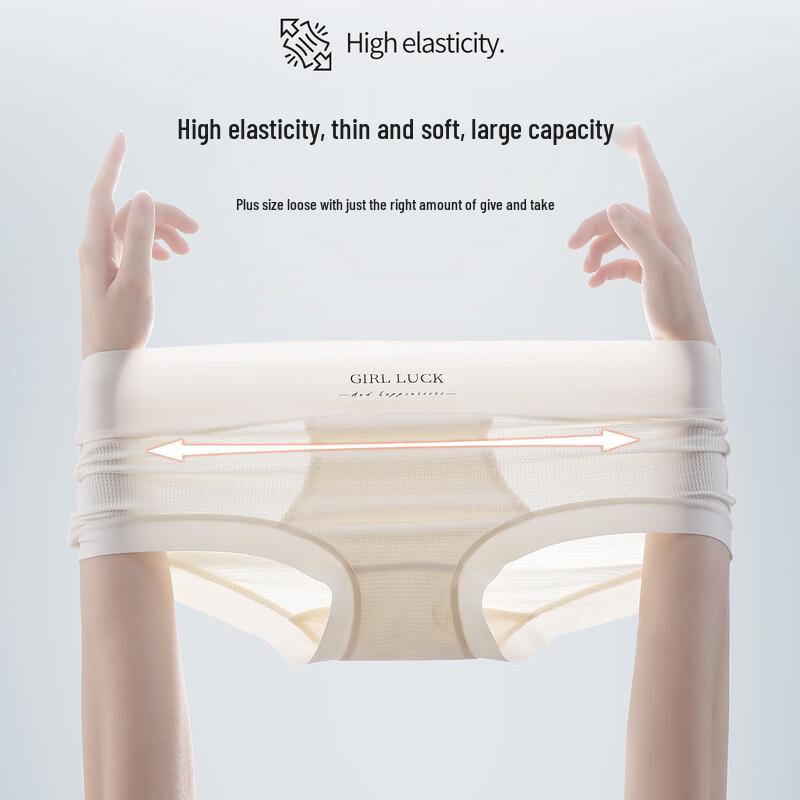 Tingmei Women's Plus Size High-Waist Seamless Briefs Multi-pack